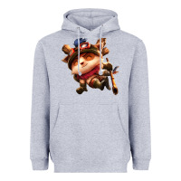 Heather Grey league of legends teemo Heavyweight Hoodie - linhVisuals