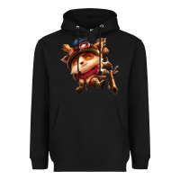 Black league of legends teemo Heavyweight Hoodie - linhVisuals
