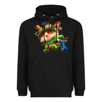 Black league of legends teemo Heavyweight Hoodie - linhVisuals