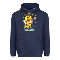 Navy league of legends beemo Heavyweight Hoodie - linhVisuals