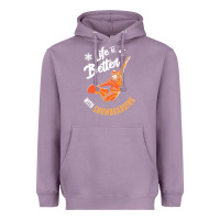 Lavender snowboard t  shirt snowboarding i snowboarder i winter sports t  shirt Heavyweight Hoodie - linhVisuals