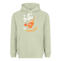 Matcha snowboard t  shirt snowboarding i snowboarder i winter sports t  shirt Heavyweight Hoodie - linhVisuals