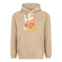 Mushroom snowboard t  shirt snowboarding i snowboarder i winter sports t  shirt Heavyweight Hoodie - linhVisuals