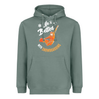Sage snowboard t  shirt snowboarding i snowboarder i winter sports t  shirt Heavyweight Hoodie - linhVisuals