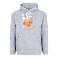 Heather Grey snowboard t  shirt snowboarding i snowboarder i winter sports t  shirt Heavyweight Hoodie - linhVisuals