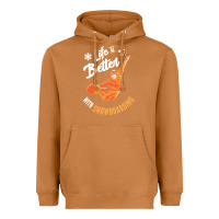 Meerkat snowboard t  shirt snowboarding i snowboarder i winter sports t  shirt Heavyweight Hoodie - linhVisuals