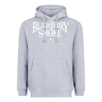 Heather Grey blackberry smoke Heavyweight Hoodie - linhVisuals