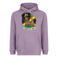Lavender jamaican black woman t shirt jamaica afro girl pride Heavyweight Hoodie - linhVisuals