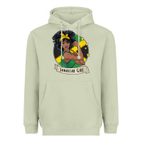 Matcha jamaican black woman t shirt jamaica afro girl pride Heavyweight Hoodie - linhVisuals