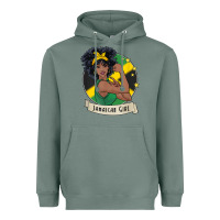 Sage jamaican black woman t shirt jamaica afro girl pride Heavyweight Hoodie - linhVisuals