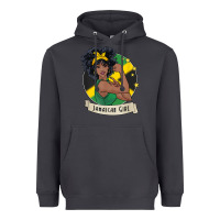 Smoke jamaican black woman t shirt jamaica afro girl pride Heavyweight Hoodie - linhVisuals