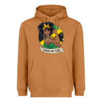 Meerkat jamaican black woman t shirt jamaica afro girl pride Heavyweight Hoodie - linhVisuals
