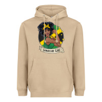 Mushroom jamaican black woman t shirt jamaica afro girl pride Heavyweight Hoodie - linhVisuals