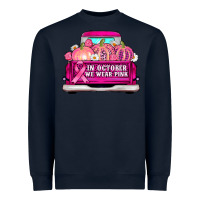 Navy truck in october we wear pink Heavyweight Sweatshirt - AdoDesignShop