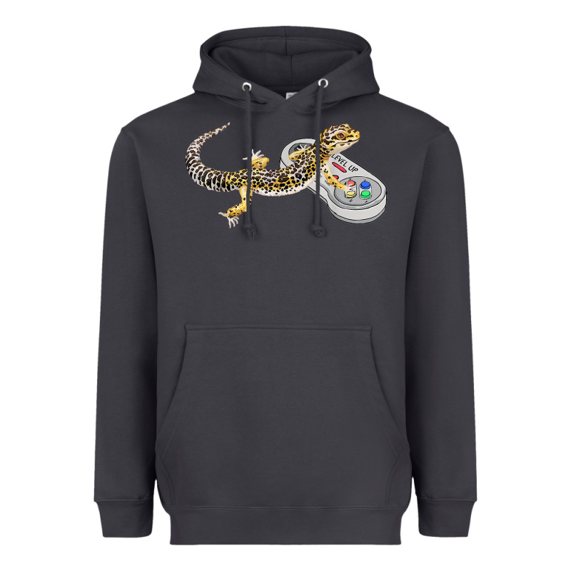 Leopard Gecko Playing Video Game Lizard & Reptiles Gamers T Shirt Heavyweight Hoodie by linhVisuals | Teevron