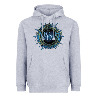Heather Grey arch enemy Heavyweight Hoodie - linhVisuals