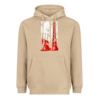 Mushroom oilfield shirt   us flag oil rig shirt Heavyweight Hoodie - linhVisuals