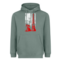 Sage oilfield shirt   us flag oil rig shirt Heavyweight Hoodie - linhVisuals