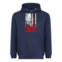 Navy oilfield shirt   us flag oil rig shirt Heavyweight Hoodie - linhVisuals