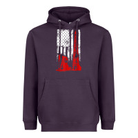 Plum oilfield shirt   us flag oil rig shirt Heavyweight Hoodie - linhVisuals