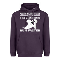 Plum paranormal investigator ghost hunting t shirt Heavyweight Hoodie - linhVisuals