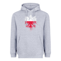 Heather Grey polish eagle  polish pride  polish flag  polish t shirt Heavyweight Hoodie - linhVisuals