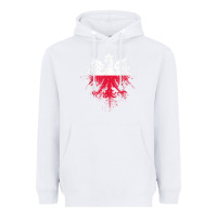 White polish eagle  polish pride  polish flag  polish t shirt Heavyweight Hoodie - linhVisuals