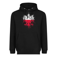 Black polish eagle  polish pride  polish flag  polish t shirt Heavyweight Hoodie - linhVisuals