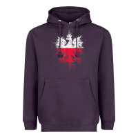 Plum polish eagle  polish pride  polish flag  polish t shirt Heavyweight Hoodie - linhVisuals
