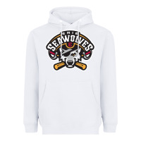 White sport american Heavyweight Hoodie - linhVisuals