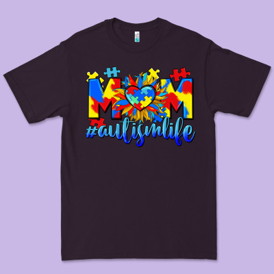 Mom Autism Life Premium Tee Designed By Cowgirlartshop