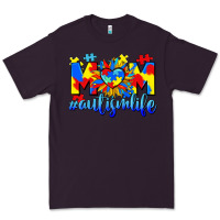 Plum Mom Autism life Premium Tee - CowGirlArtShop