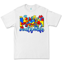 White Mom Autism life Premium Tee - CowGirlArtShop
