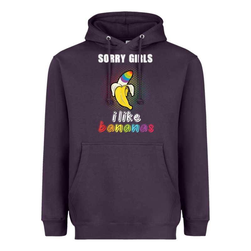 Mens Sorry Girl I Like Bananas Funny Lgbt Gay Pride Tshirt Gifts Heavyweight Hoodie by linhVisuals | Teevron