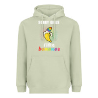 Matcha mens sorry girl i like bananas funny lgbt gay pride tshirt gifts Heavyweight Hoodie - linhVisuals