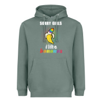 Sage mens sorry girl i like bananas funny lgbt gay pride tshirt gifts Heavyweight Hoodie - linhVisuals