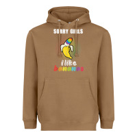 Toasted Coconut mens sorry girl i like bananas funny lgbt gay pride tshirt gifts Heavyweight Hoodie - linhVisuals