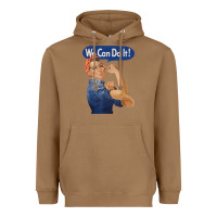 Toasted Coconut rosie the riveter shirt we can do it feminist retro t shirt Heavyweight Hoodie - linhVisuals
