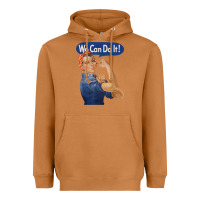 Meerkat rosie the riveter shirt we can do it feminist retro t shirt Heavyweight Hoodie - linhVisuals
