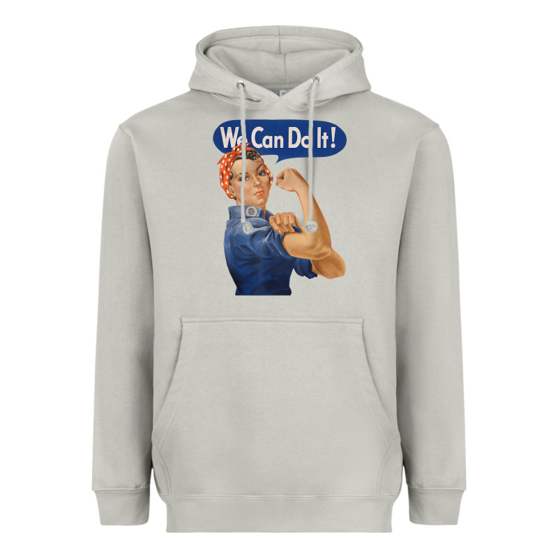 Rosie The Riveter Shirt We Can Do It Feminist Retro T Shirt Heavyweight Hoodie by linhVisuals | Teevron