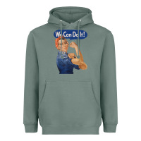 Sage rosie the riveter shirt we can do it feminist retro t shirt Heavyweight Hoodie - linhVisuals