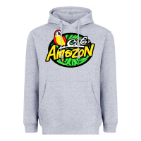 Heather Grey cafe #amazon Heavyweight Hoodie - linhVisuals