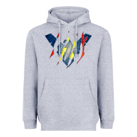 Heather Grey nightwing super hero Heavyweight Hoodie - linhVisuals