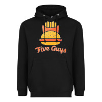 Black five guys Heavyweight Hoodie - linhVisuals