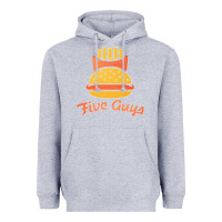 Heather Grey five guys Heavyweight Hoodie - linhVisuals