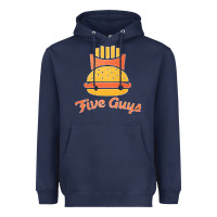 Navy five guys Heavyweight Hoodie - linhVisuals