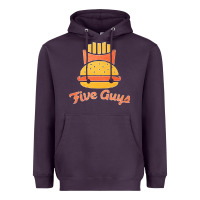 Plum five guys Heavyweight Hoodie - linhVisuals