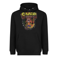Black crash bandicoot 1966 Heavyweight Hoodie - linhVisuals