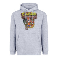 Heather Grey crash bandicoot 1966 Heavyweight Hoodie - linhVisuals