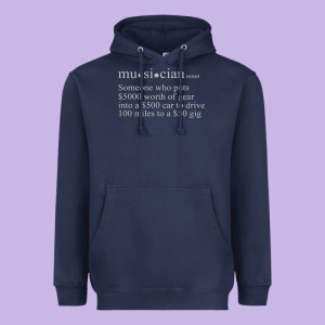 Musician Definition Heavyweight Hoodie Designed By Linhvisuals